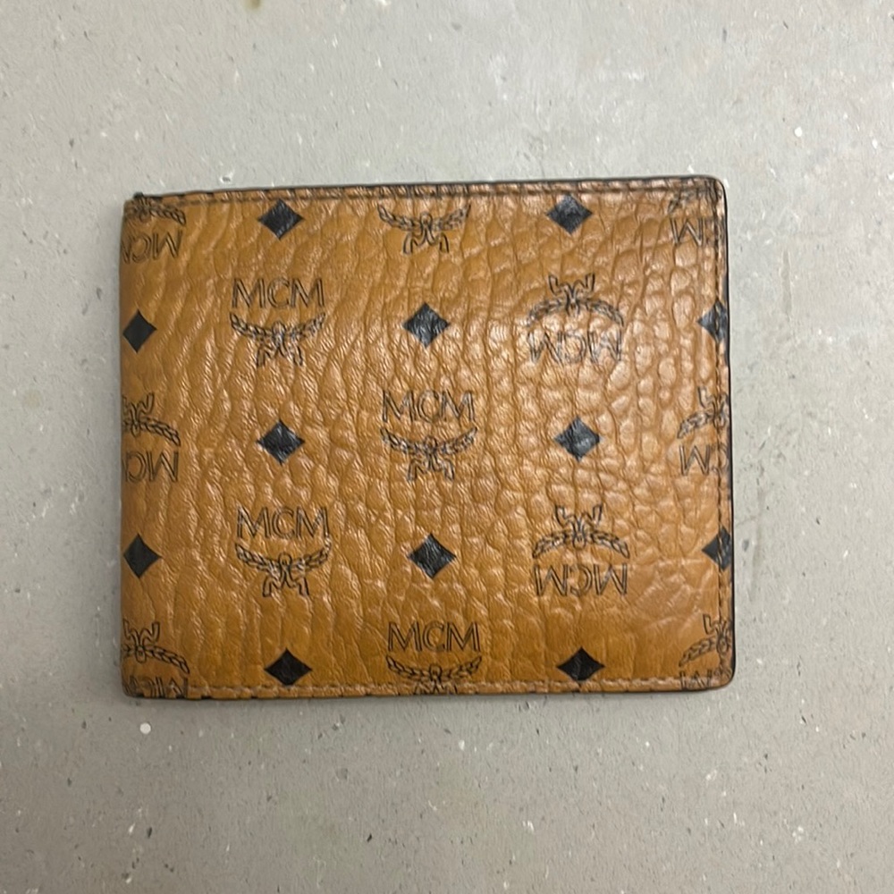 Lightly used MCM bifold wallet
